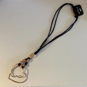 gorgeous long heart necklace!